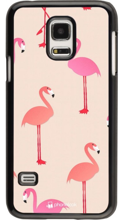 Coque Samsung Galaxy S5 Mini - Pink Flamingos Pattern
