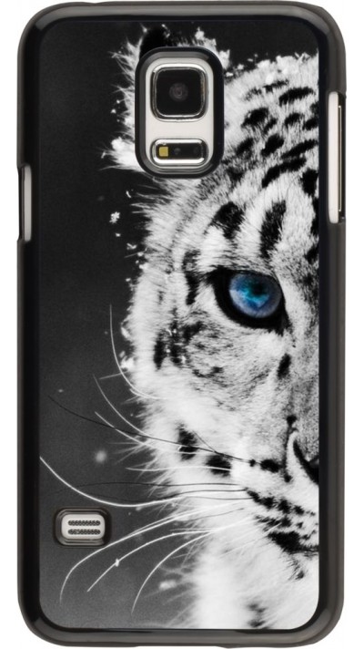 Coque Samsung Galaxy S5 Mini - White tiger blue eye