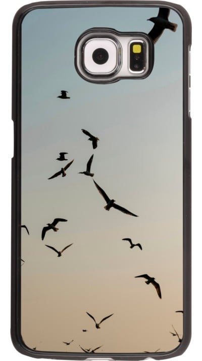 Samsung Galaxy S6 Case Hülle - Autumn 22 flying birds shadow