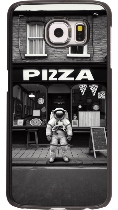 Coque Samsung Galaxy S6 - Astronaute devant une Pizzeria