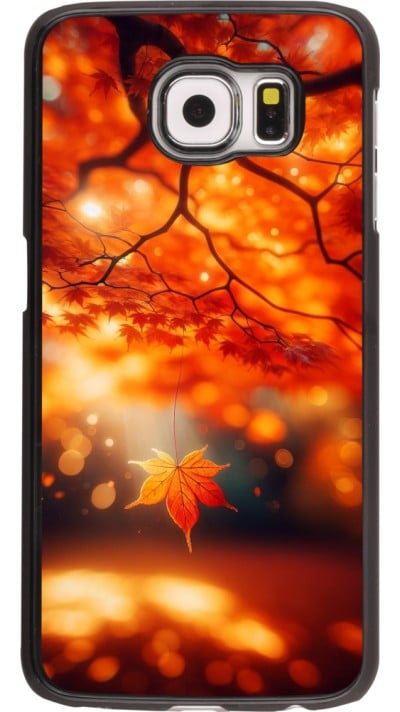 Samsung Galaxy S6 Case Hülle - Herbst Magisch Orange