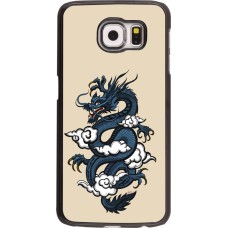 Samsung Galaxy S6 Case Hülle - Blue Dragon Tattoo