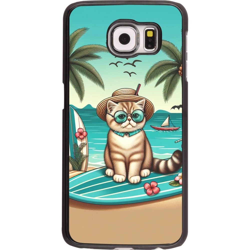 Coque Samsung Galaxy S6 - Chat Surf Style