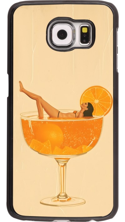 Samsung Galaxy S6 Case Hülle - Cocktail Bath Vintage