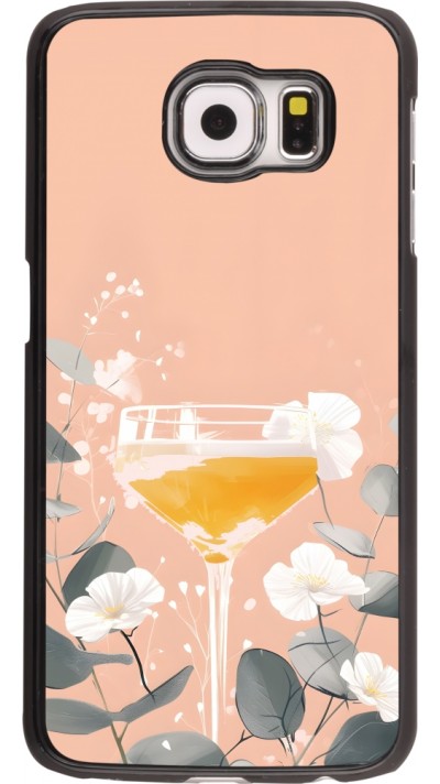 Samsung Galaxy S6 Case Hülle - Cocktail Flowers