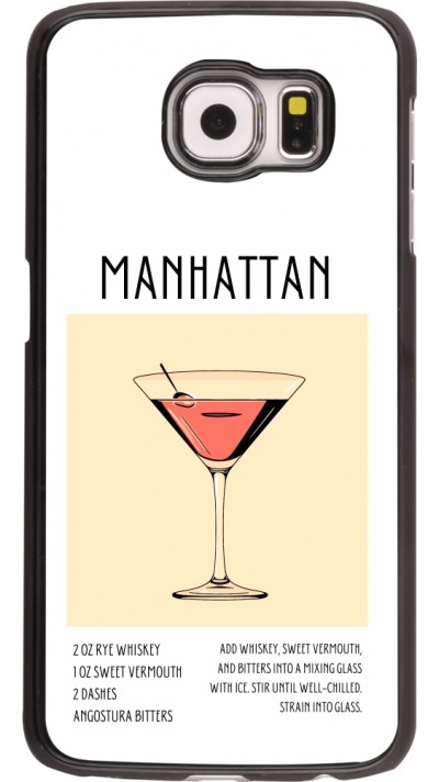 Samsung Galaxy S6 Case Hülle - Cocktail Rezept Manhattan