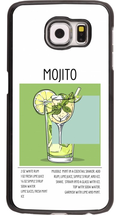 Samsung Galaxy S6 Case Hülle - Cocktail Rezept Mojito