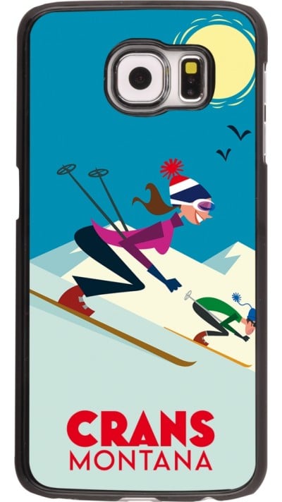 Samsung Galaxy S6 Case Hülle - Crans-Montana Ski Downhill