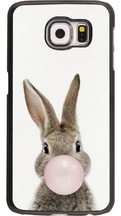 Samsung Galaxy S6 Case Hülle - Easter 2023 bubble gum bunny