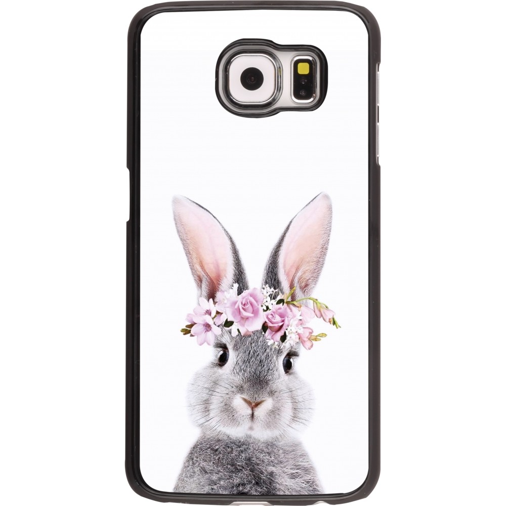Samsung Galaxy S6 Case Hülle - Easter 2023 flower bunny