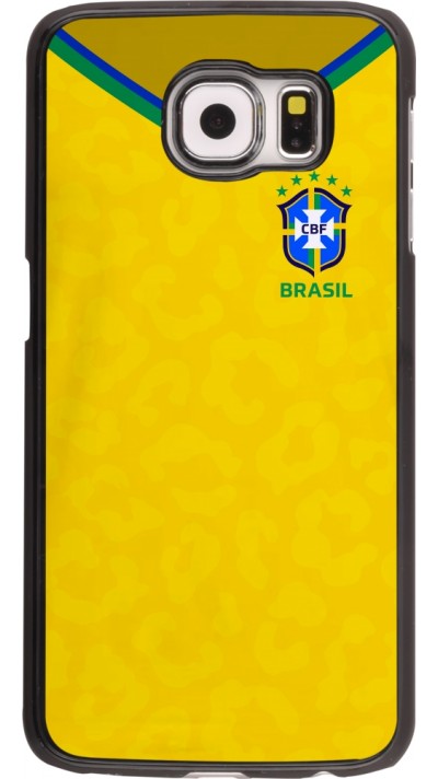 Samsung Galaxy S6 Case Hülle - Brasilien 2022 personalisierbares Fußballtrikot