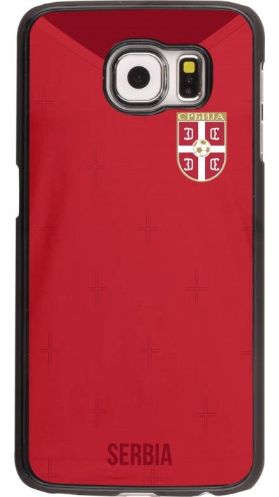 Samsung Galaxy S6 Case Hülle - Serbien 2022 personalisierbares Fussballtrikot