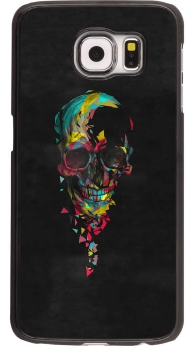 Samsung Galaxy S6 Case Hülle - Halloween 22 colored skull