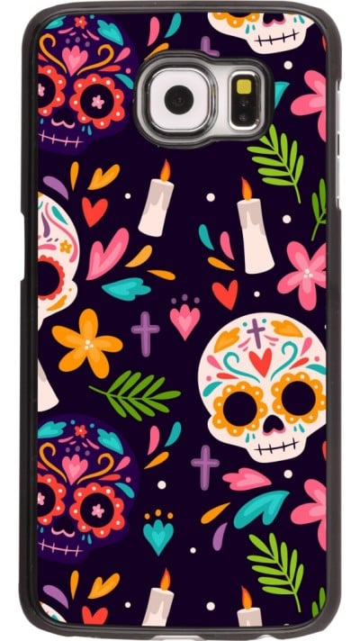 Samsung Galaxy S6 Case Hülle - Halloween 2023 mexican style