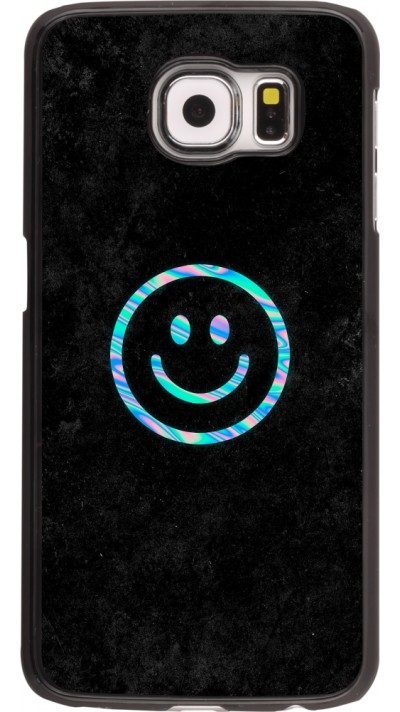 Samsung Galaxy S6 Case Hülle - Happy smiley irisirt