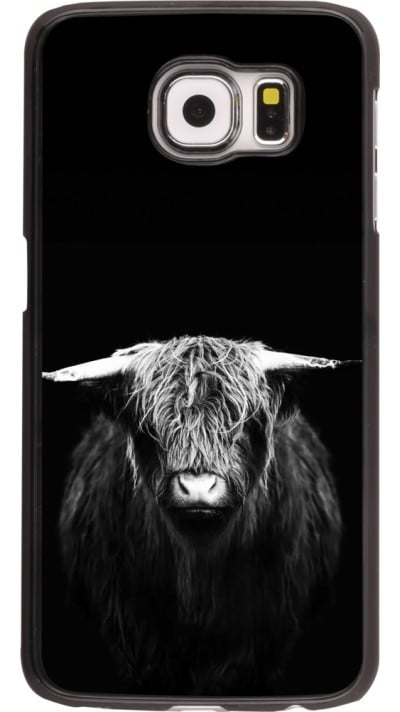 Samsung Galaxy S6 Case Hülle - Highland calf black