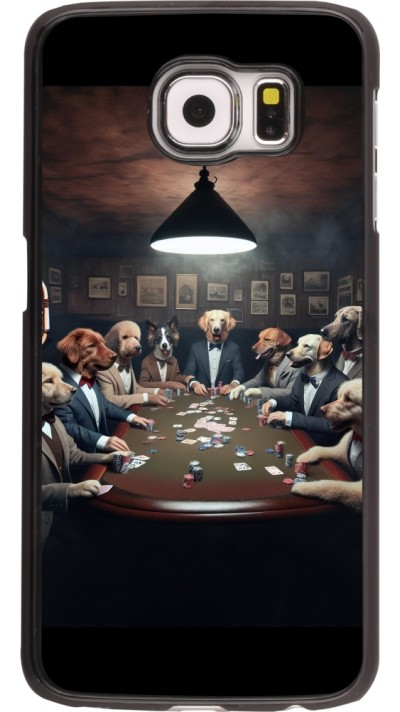 Samsung Galaxy S6 Case Hülle - Die Pokerhunde