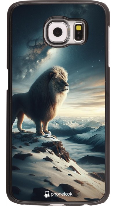 Samsung Galaxy S6 Case Hülle - Der weisse Loewe