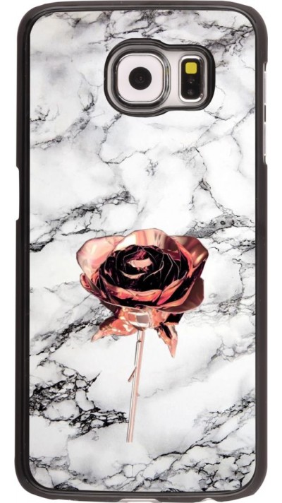 Hülle Samsung Galaxy S6 - Marble Rose Gold