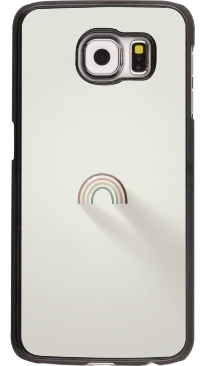 Samsung Galaxy S6 Case Hülle - Mini Regenbogen Minimal