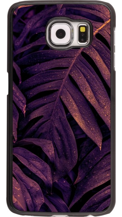 Coque Samsung Galaxy S6 - Purple Light Leaves