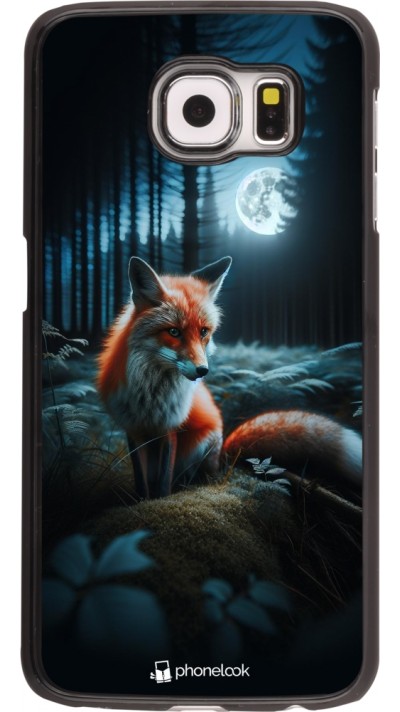 Coque Samsung Galaxy S6 - Renard lune forêt