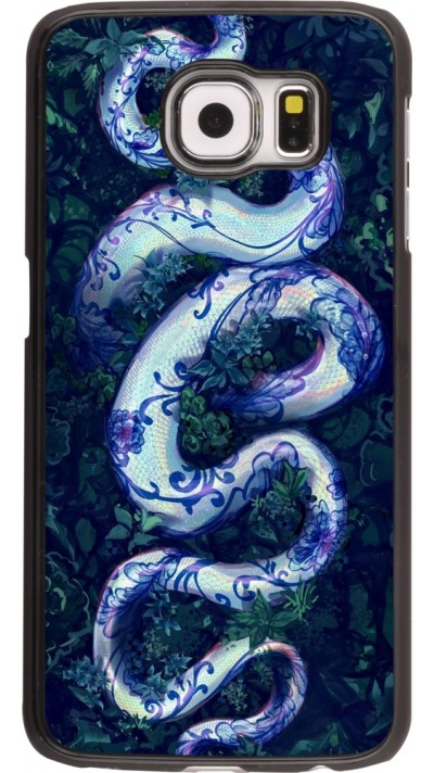 Samsung Galaxy S6 Case Hülle - Snake Blue Anaconda