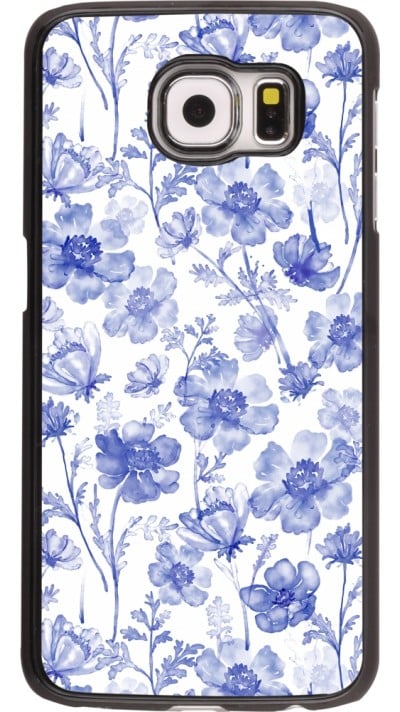 Coque Samsung Galaxy S6 - Spring 23 watercolor blue flowers