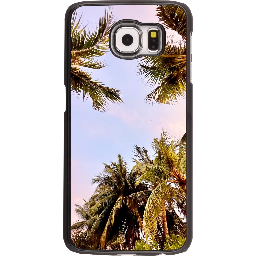 Samsung Galaxy S6 Case Hülle - Summer 2023 palm tree vibe