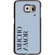 Samsung Galaxy S6 Case Hülle - Valentine 2024 mucho amor azul