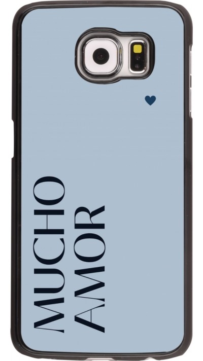 Coque Samsung Galaxy S6 - Valentine 2024 mucho amor azul