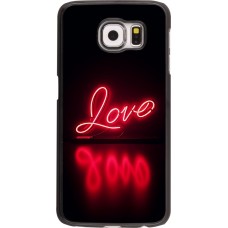 Coque Samsung Galaxy S6 - Valentine 2025 Neon Love