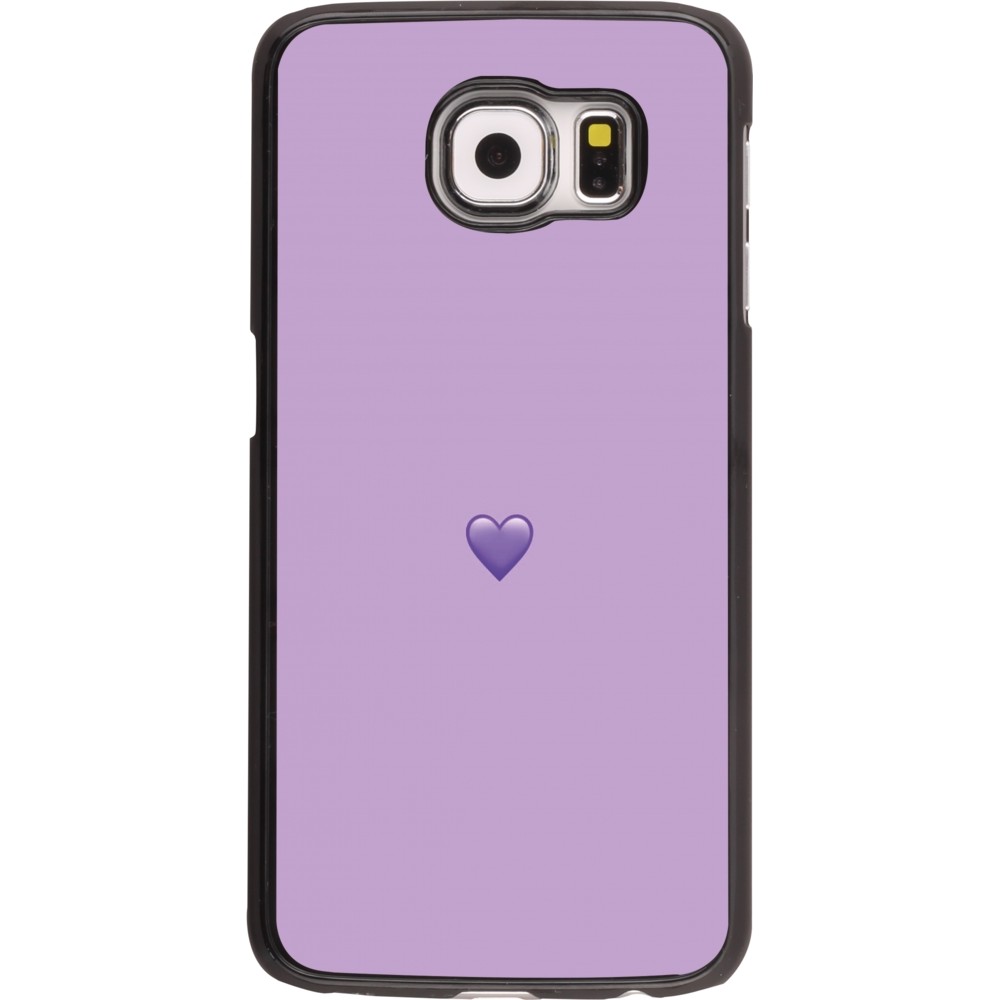 Coque Samsung Galaxy S6 - Valentine 2023 purpule single heart