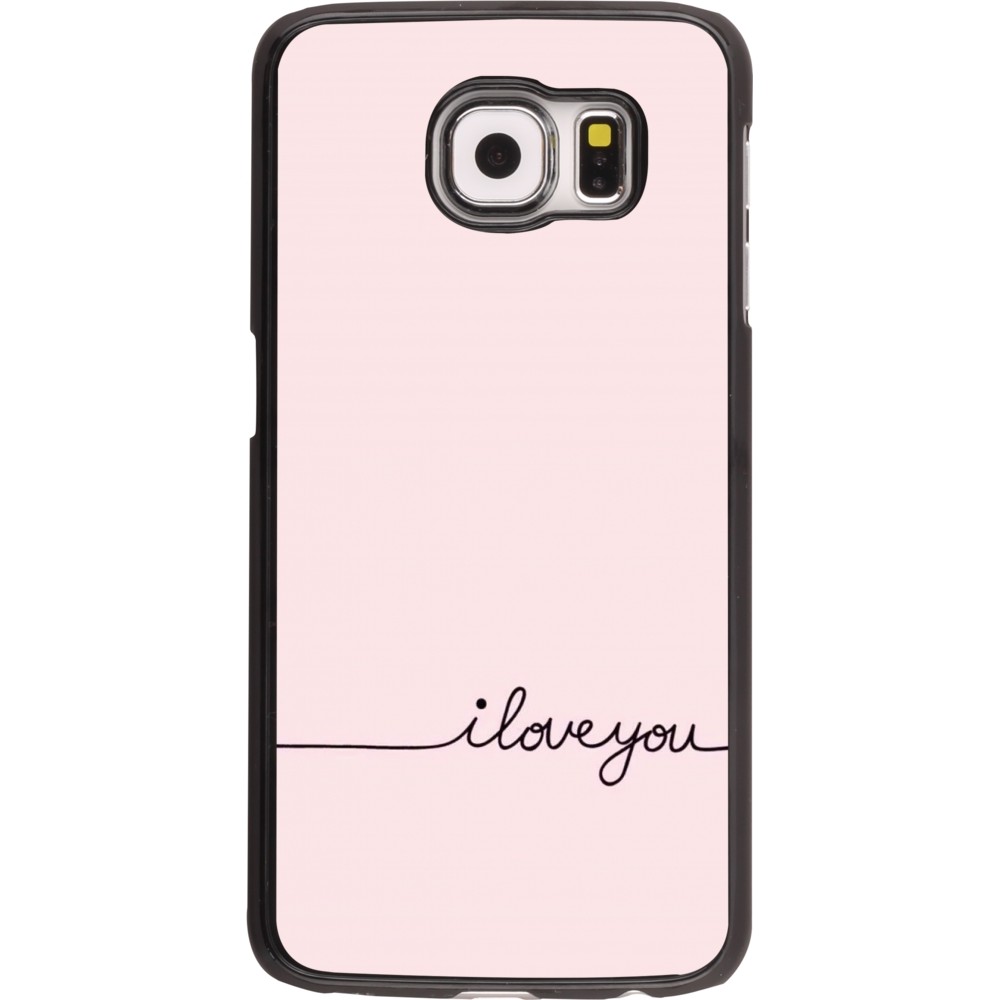 Samsung Galaxy S6 Case Hülle - Valentine 2023 i love you writing