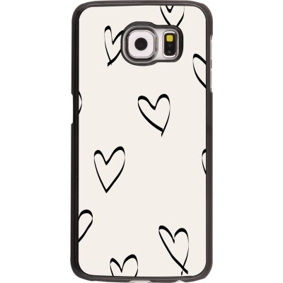 Coque Samsung Galaxy S6 - Valentine 2023 minimalist hearts