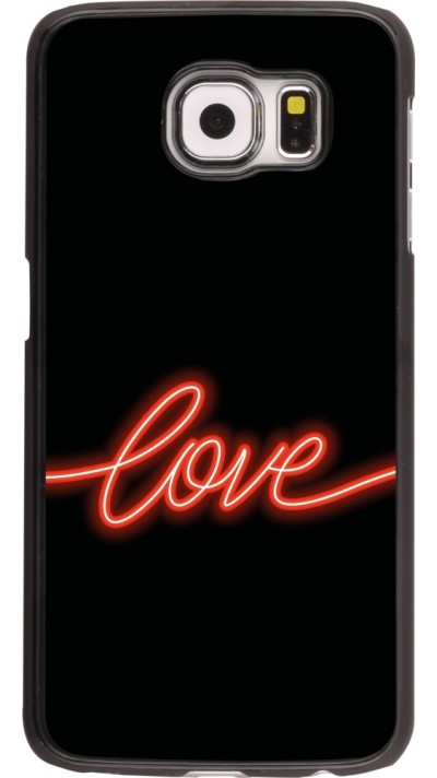 Coque Samsung Galaxy S6 - Valentine 2023 neon love