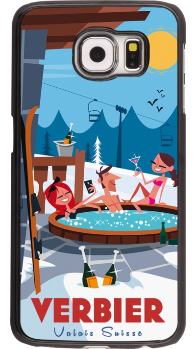 Samsung Galaxy S6 Case Hülle - Verbier Mountain Jacuzzi