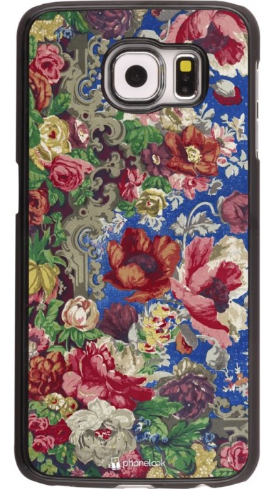 Coque Samsung Galaxy S6 - Vintage Art Flowers