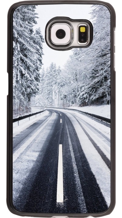 Coque Samsung Galaxy S6 - Winter 22 Snowy Road