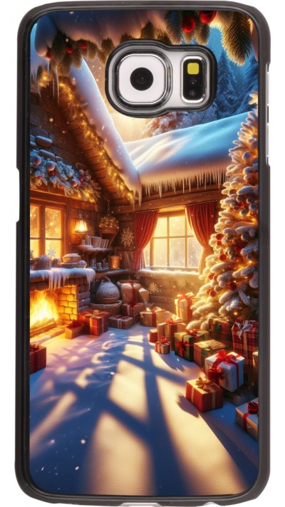Coque Samsung Galaxy S6 - Noël Chalet Féerie