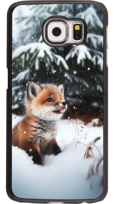Coque Samsung Galaxy S6 - Noël 2023 Renardeau sapin