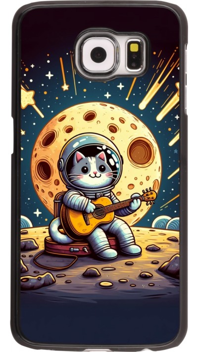 Coque Samsung Galaxy S6 edge - AstroCat RockLune