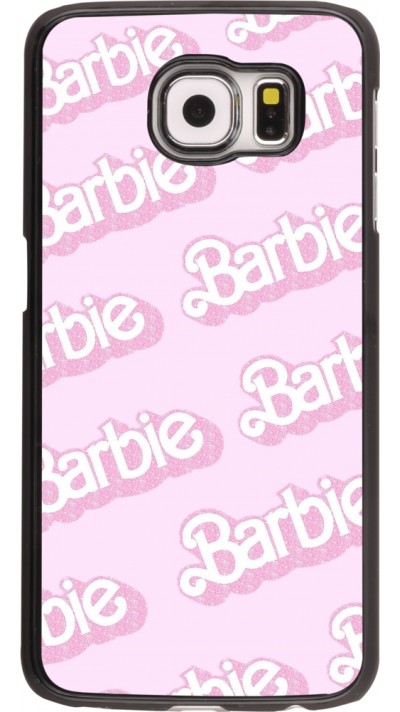 Samsung Galaxy S6 edge Case Hülle - Barbie light pink pattern