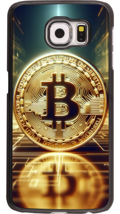 Samsung Galaxy S6 edge Case Hülle - Bitcoin Stehen