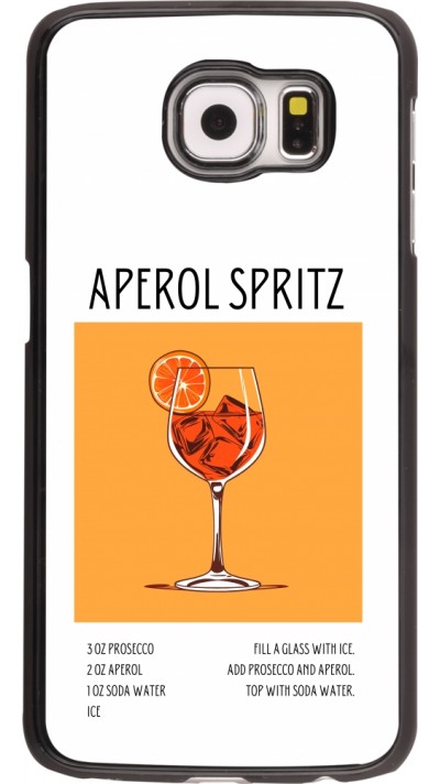 Samsung Galaxy S6 edge Case Hülle - Cocktail Rezept Aperol Spritz