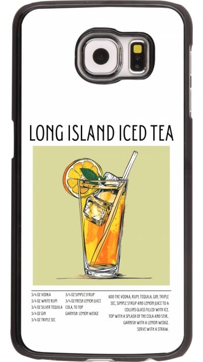 Coque Samsung Galaxy S6 edge - Cocktail recette Long Island Ice Tea