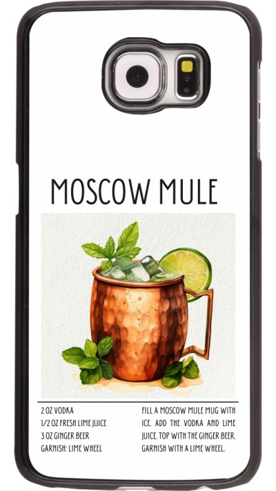 Samsung Galaxy S6 edge Case Hülle - Cocktail Rezept Moscow Mule