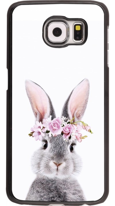 Coque Samsung Galaxy S6 edge - Easter 2023 flower bunny