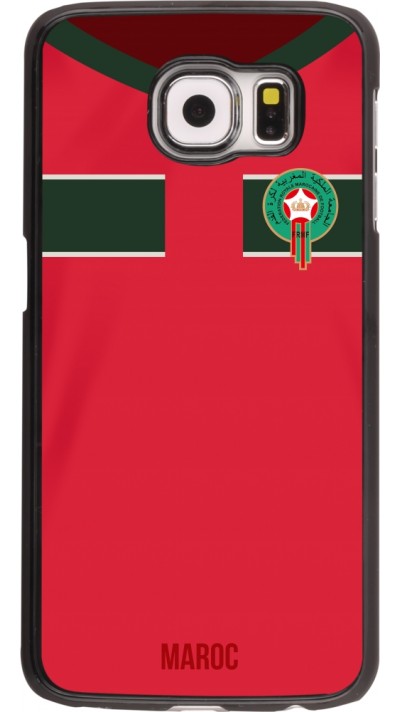 Coque Samsung Galaxy S6 edge - Maillot de football Maroc 2022 personnalisable