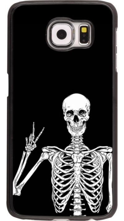 Samsung Galaxy S6 edge Case Hülle - Halloween 2023 peace skeleton